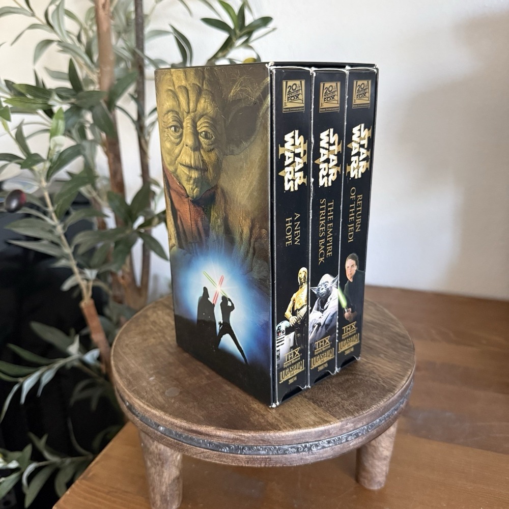 VTG 2000 Star Wars Trilogy VHS 3-Tape Box Set THX Digitally Remastered Edition